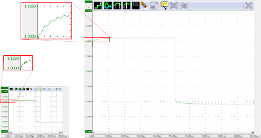 Handyscope HS5 high visible accuracy compared to competition.